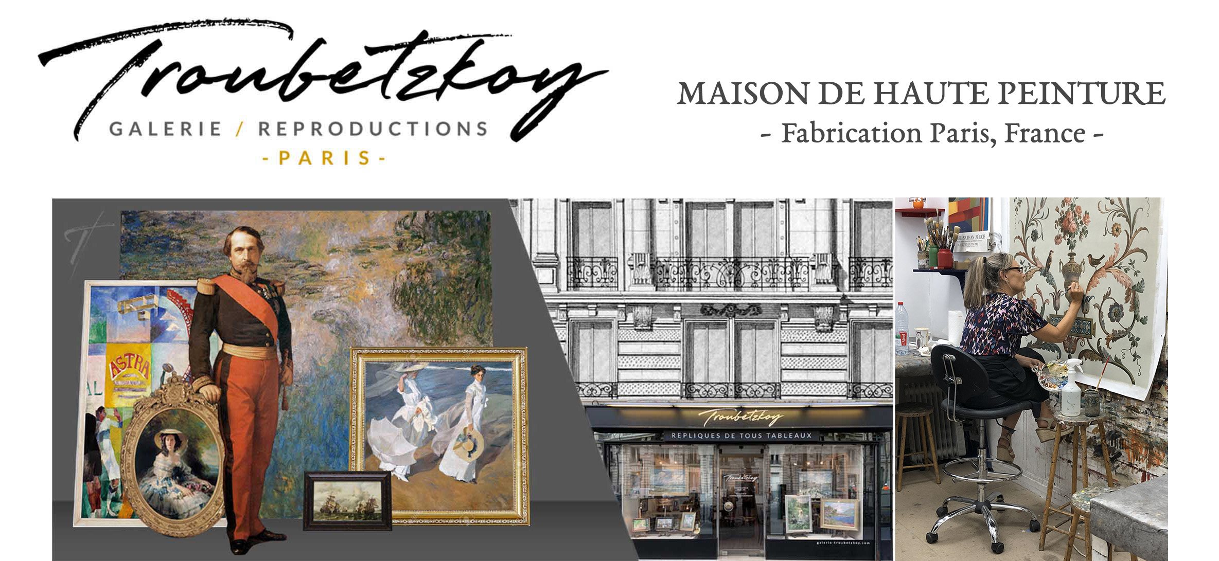TROUBETZKOY : Répliques de tous tableaux à Paris depuis 1976